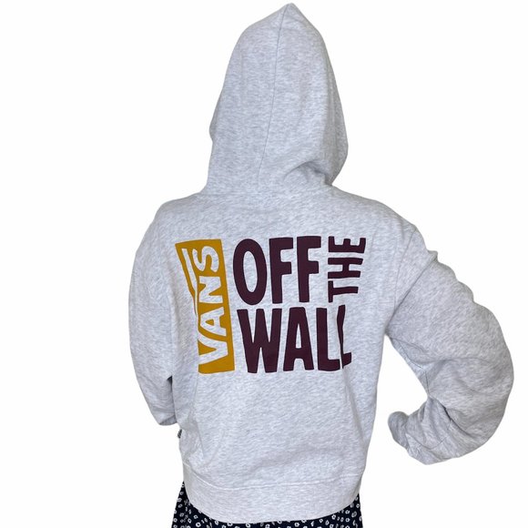 VANS Sidewall Stamp Off The Wall Grey Hoodie W VN0A5HJN15P - Picture 4 of 9